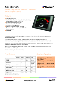 Thumbnail of document Data Sheet - SGD 28-M420 Programmable Panel Meter